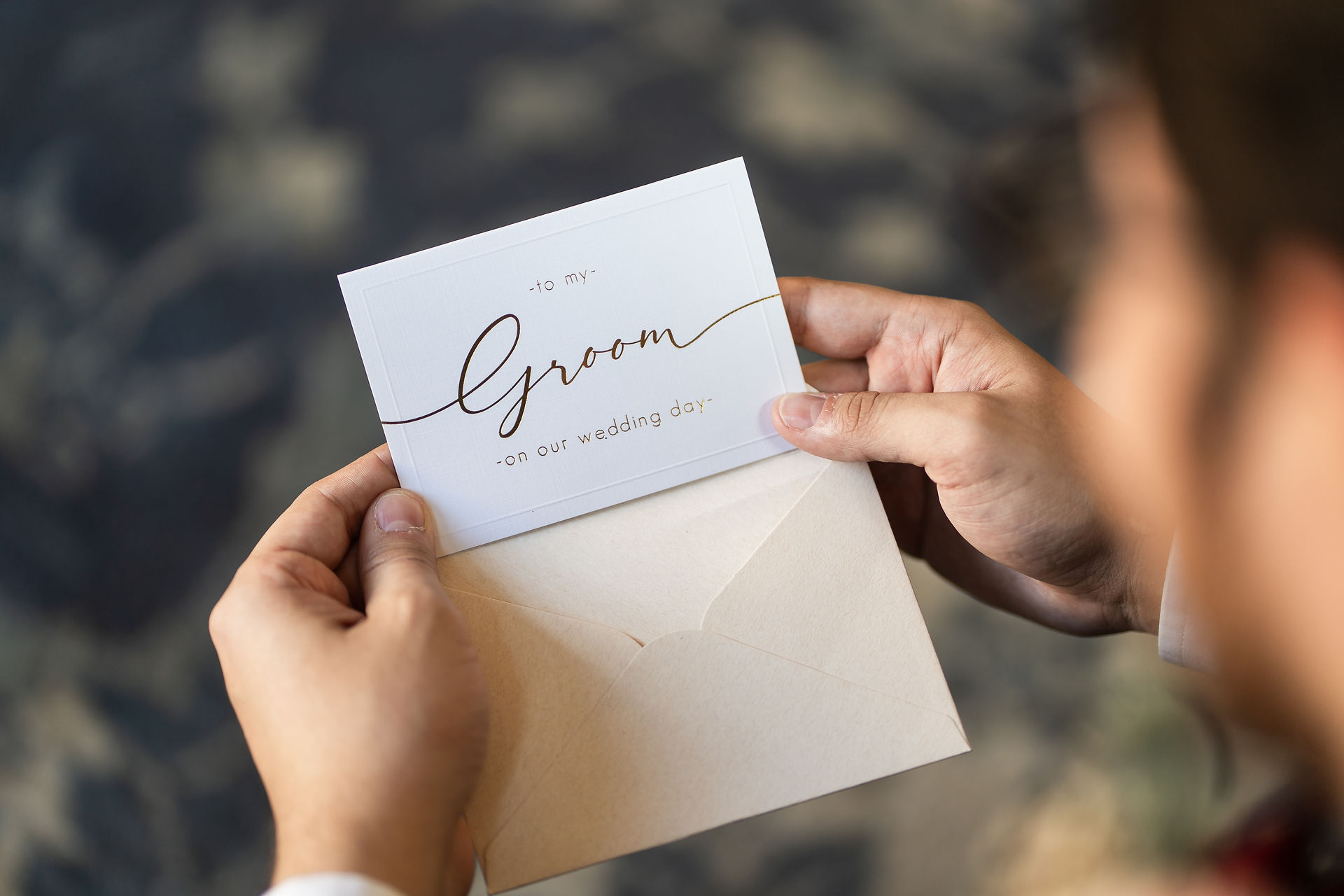 card to groom from his bride