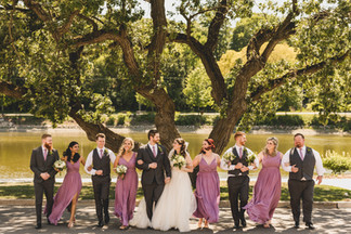 Wedding party photos at THE BRIX Carpentersville IL