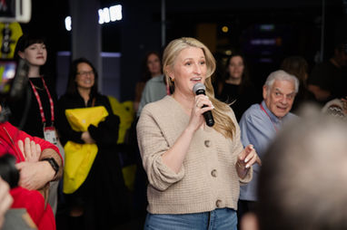 Speaker at corporate event