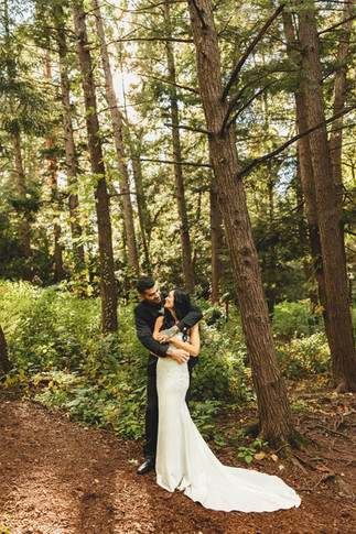 Epic wedding photos at Morton Arboretum in Iisle IL