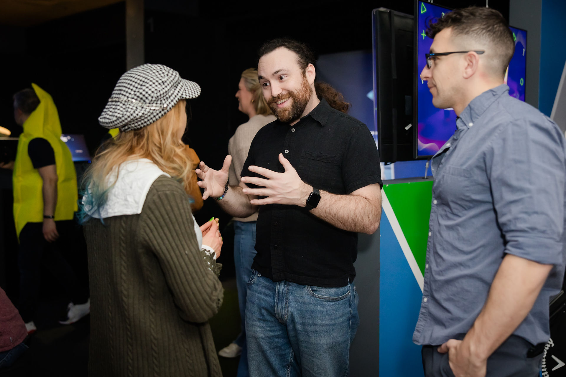 guests having fun at corporate event