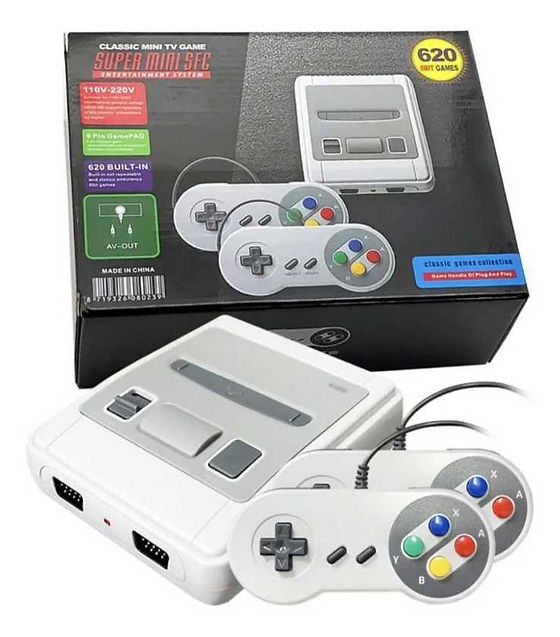 Vídeo Game Jogos Antigos Retro Console Para Tv 2 Controles Jogos Classicos