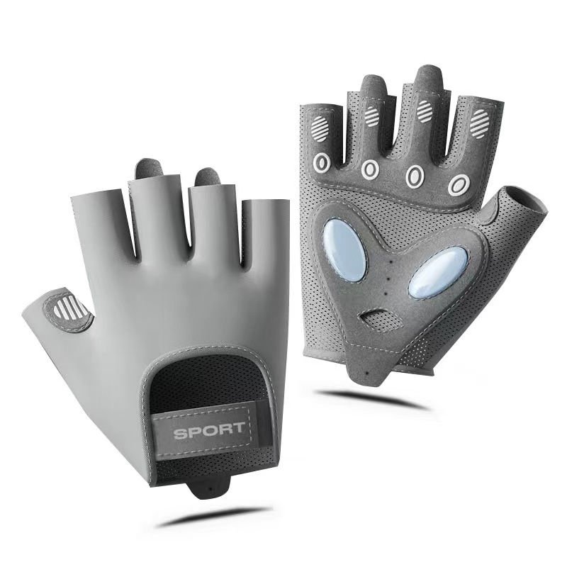 縮圖：1 Pair Women Gym Gloves Weightlifting Fitness Training Non Slip Palm Protector B