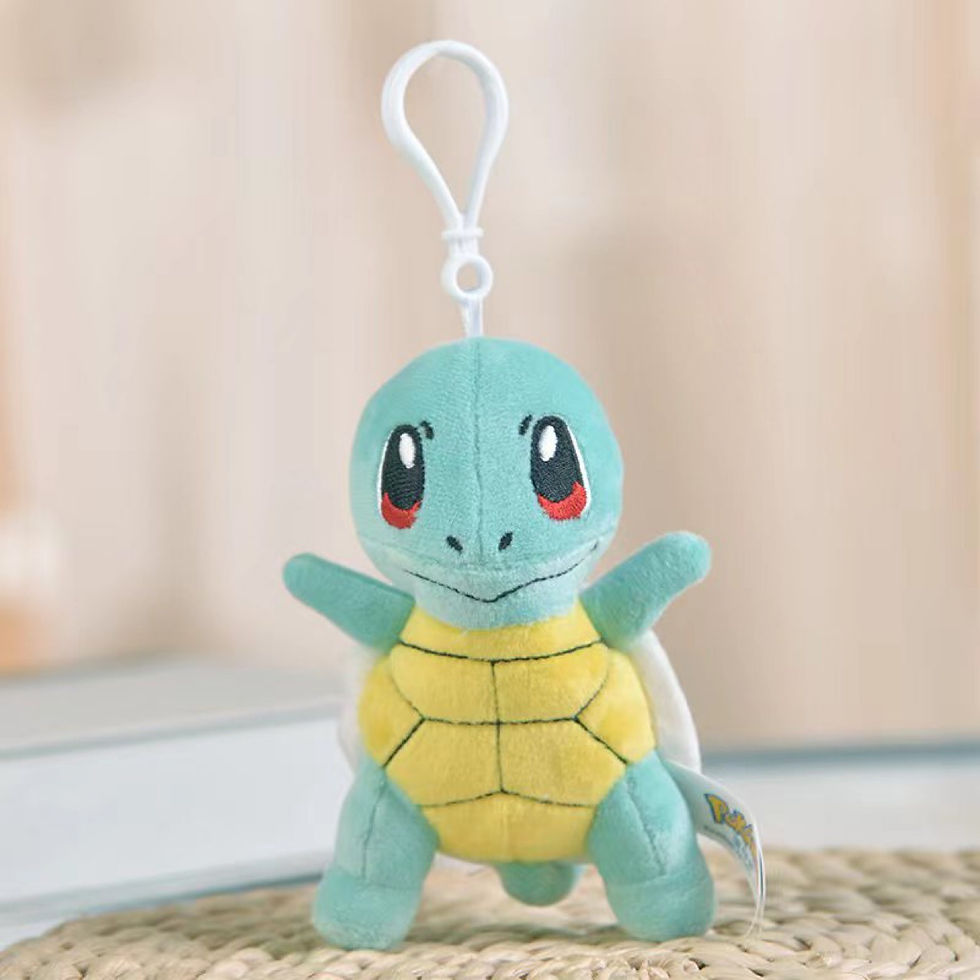 Thumbnail: 50PC/lot Pokemon Squirtle Charmander Bulbasaur Pikachus Plush Doll 12cm Pendant 