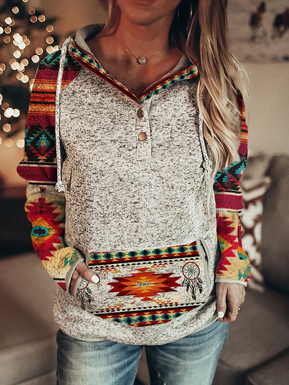 Thumbnail: Wolf Hoodie Women Fashion Oversized Hoodies 