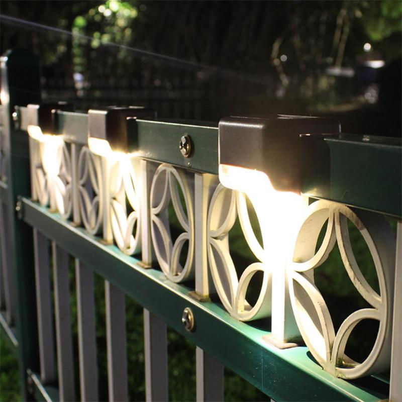 Miniatura: LED Solar Path Stair Lights Outdoor Garden Yard Fence Wall Landscape 