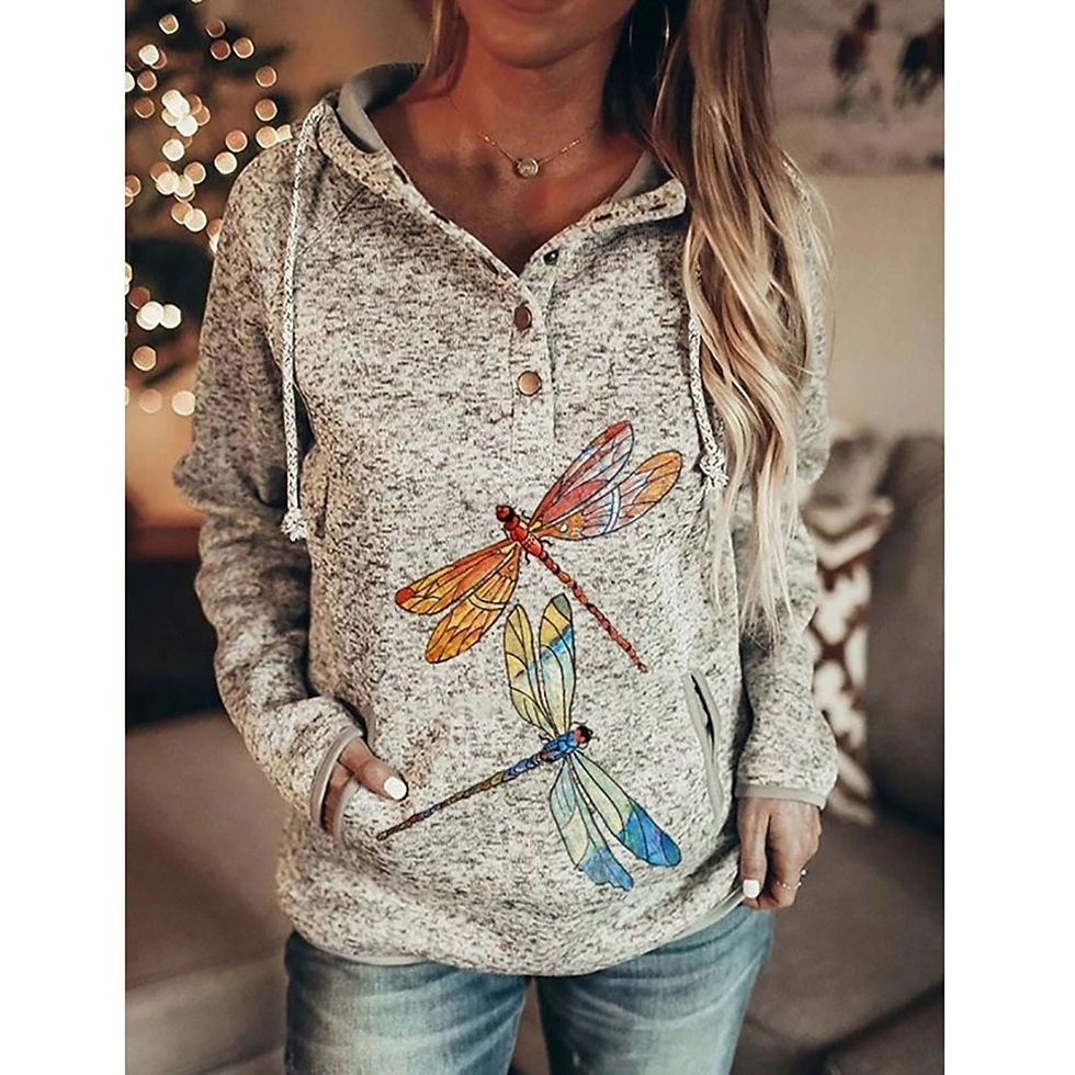 Thumbnail: Wolf Hoodie Women Fashion Oversized Hoodies 