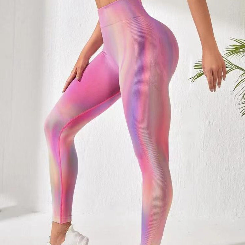 Thumbnail: Tie Dye Aurora Print yoga  Pants