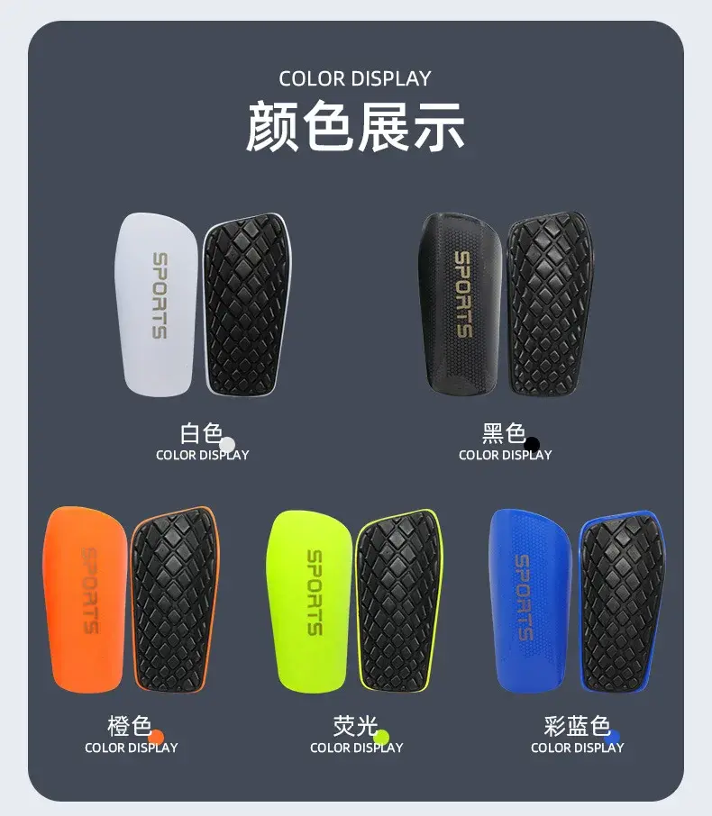 Thumbnail: Soccer Shin Guards Football Protectors Pads Adults Kids Shinguards Hard Sweat Wi