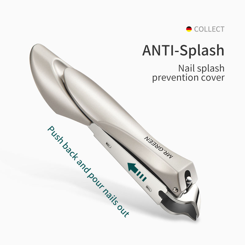 الصورة المصغرة: MR.GREEN Slanted Edge Nail Cutting Clippers Cuticle Nippers Tool Stainless Steel
