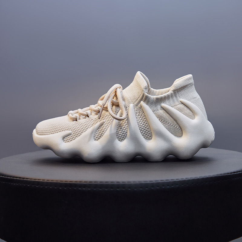 Miniatura: Harajuku Socks Shoes Couple Models Low-top Flying Shoes 2022 Summer New Lace-up
