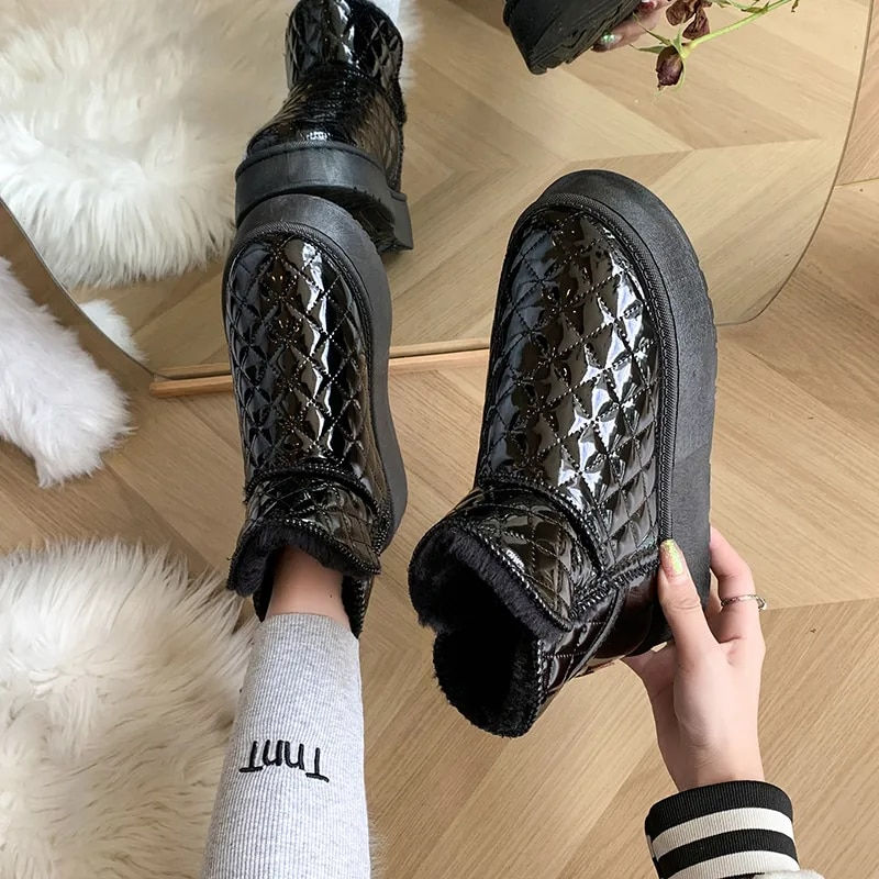 Miniature : Snow Boots Women's Velvet Thickening 