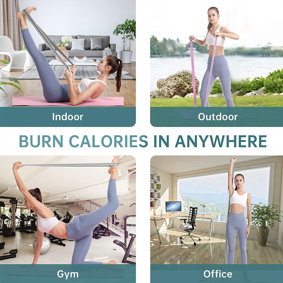 Thumbnail: Worthdefence 1/3PCS Elastic Resistance Bands Yoga Pull Up Assist Gym Home Fitnes
