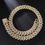 Pikkukuva: Hip Hop 14MM CZ Heavy Cuban Prong Chain Necklaces Iced Out Zircon Gold Silver 