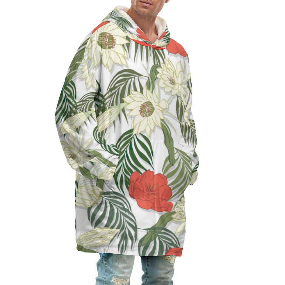 Thumbnail: Create your own design  for Adult Hooded Blanket Shirt