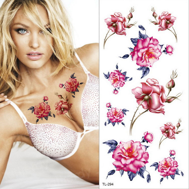 Миниатюра: Red color Rose Tatoo blossom flower brand 