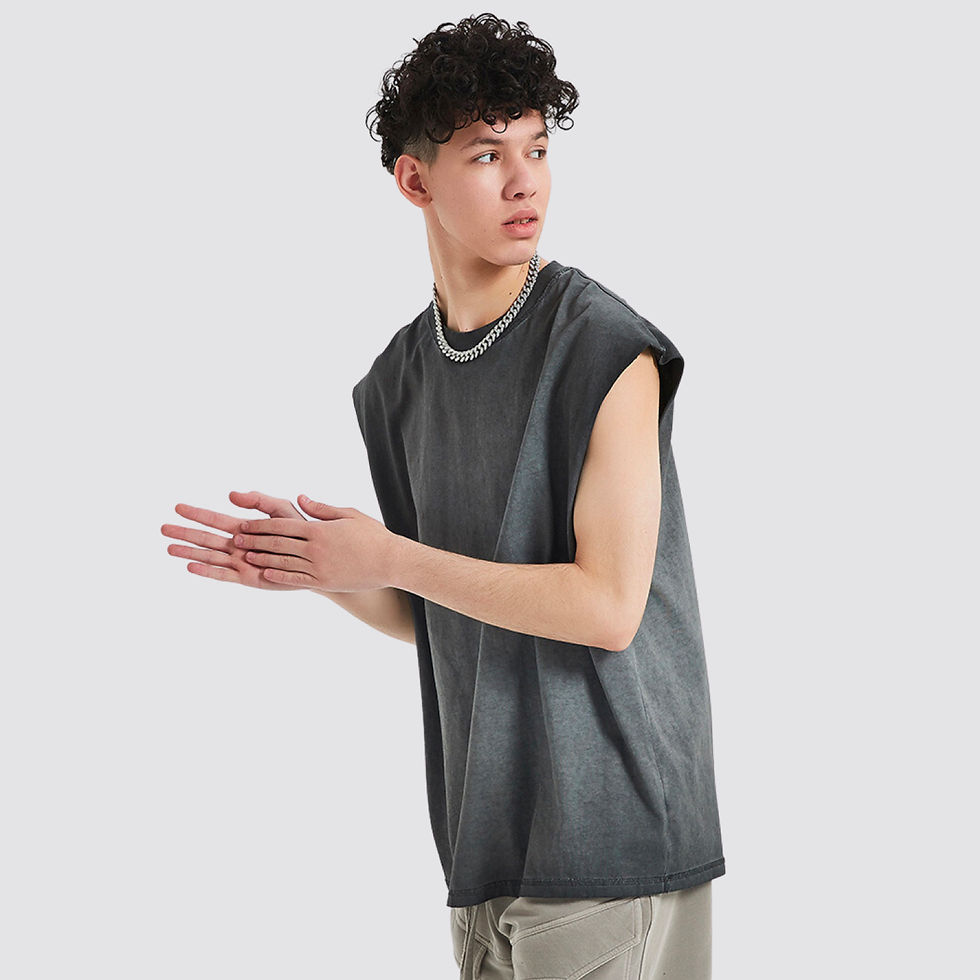 Thumbnail: Oistars Ombre Vintage Stone Wash Tank Top