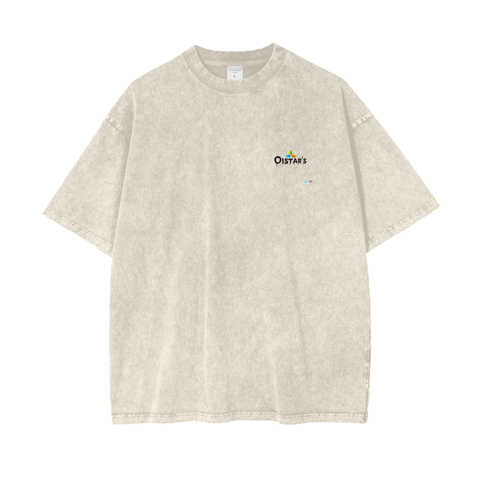 Thumbnail: Oistar's Unisex Oversized Snow Wash T-Shirt