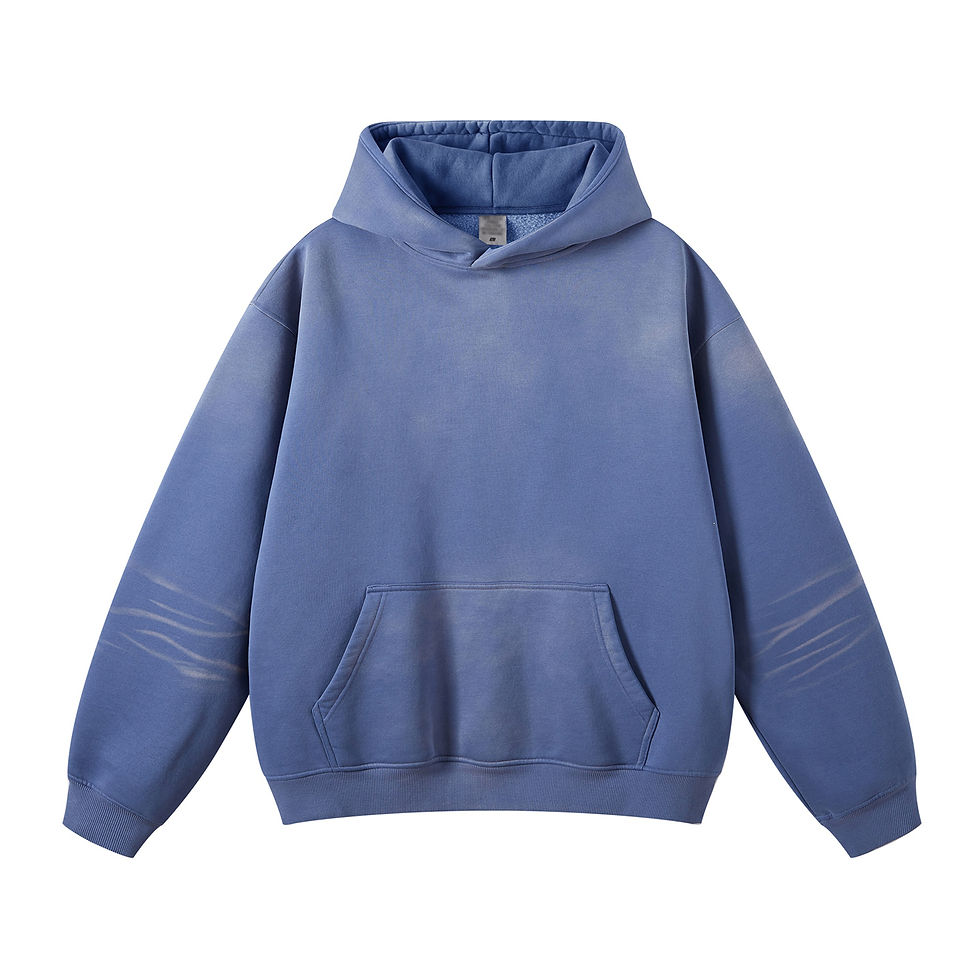 サムネイル： Oistar's_ Monkey Washed Dyed Fleece Hoodie