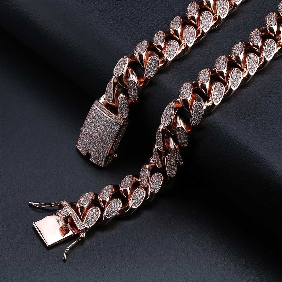 Thumbnail: TOPGRILLZ 16 Inch-30 inch Men's 20mm Heavy Iced Out Zircon Miami Cuban Link 