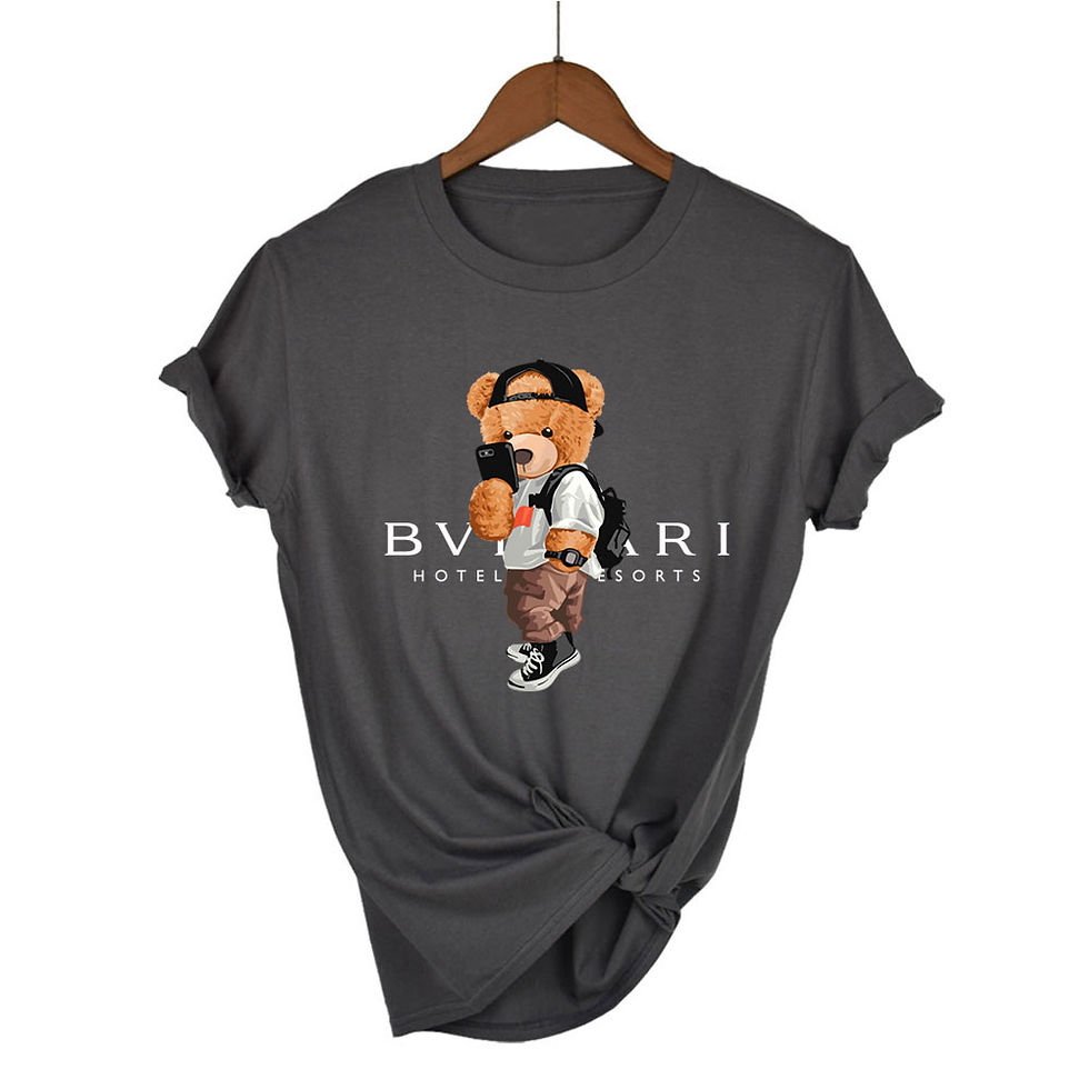 Thumbnail:  T-shirts Cartoon bear bvlgari