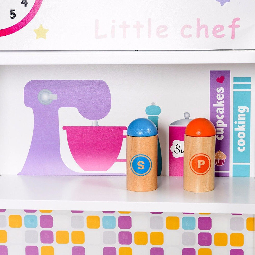 Thumbnail: Giantex Kids Wooden Pretend Cooking Playset Cookware Play Set Kitchen Toys Toddl