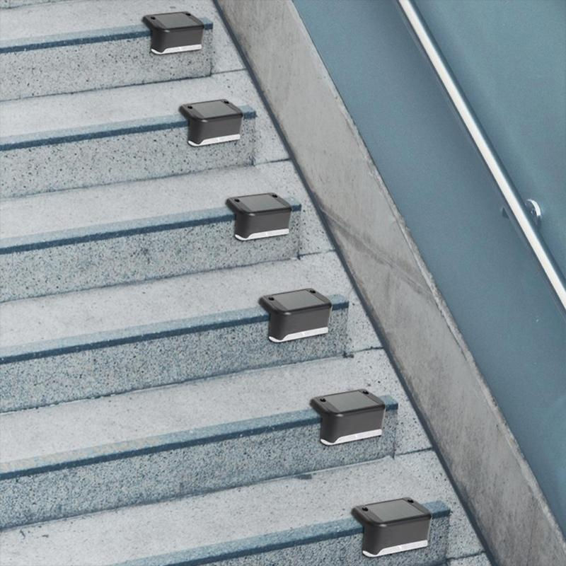 Pikkukuva: LED Solar Path Stair Lights Outdoor Garden Yard Fence Wall Landscape 