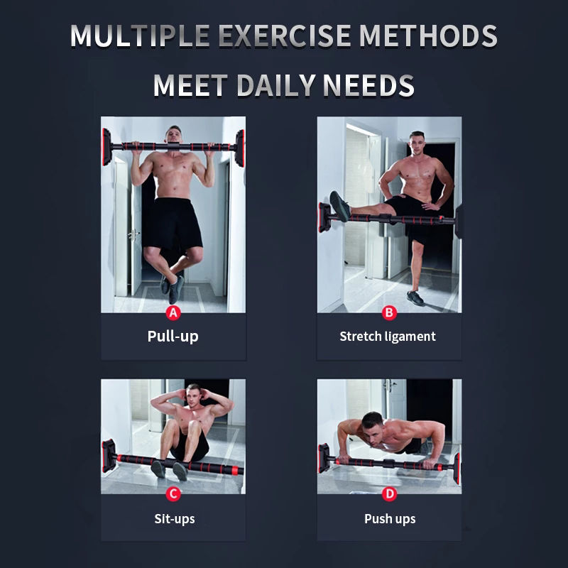 Miniaturbild: Adjustable Door Horizontal Bar Exercise Home Workout Gym Chin Up Training Sport 
