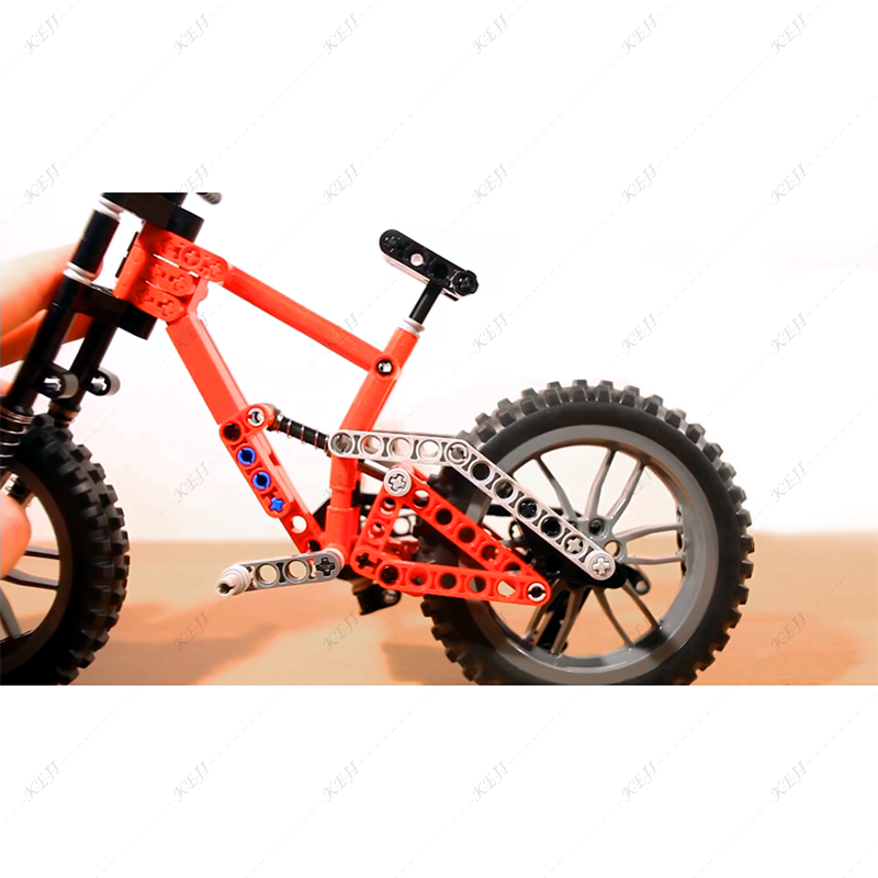 Thumbnail: KEJI MOC Downhill Mountain Bike Riding Off Road Full Suspension Model Building B