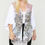 Miniaturebillede: Floral Wings Sublimation Print, Long Body Cardigan