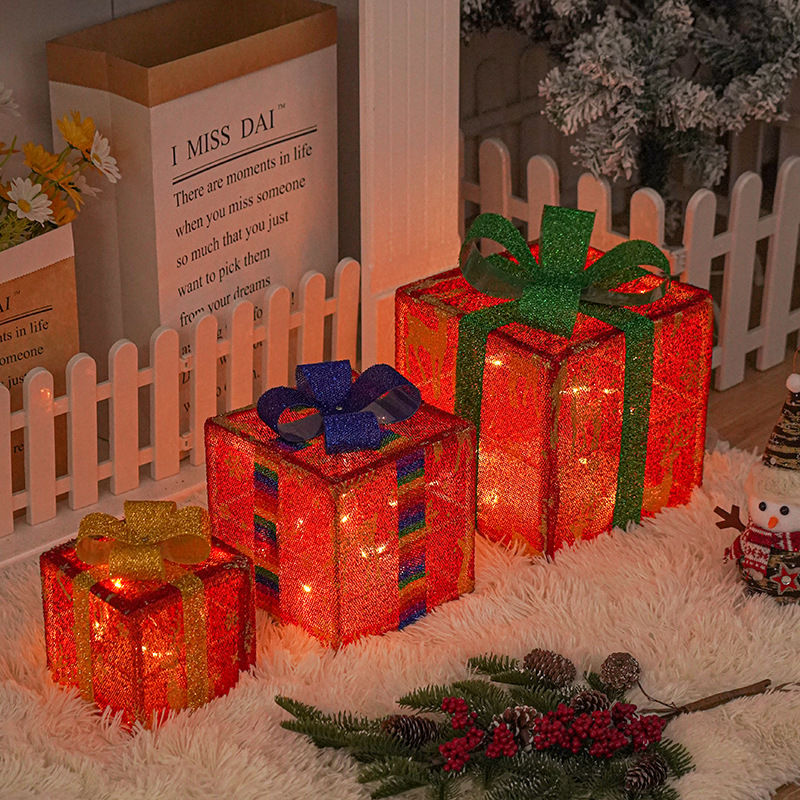 Miniatura: Lighted Up Outdoor Chrismas box