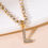 Pikkukuva: Bohemia Vintage Rhinestone 26 Letter Anklet For Women Summer Beach Initial Ankle