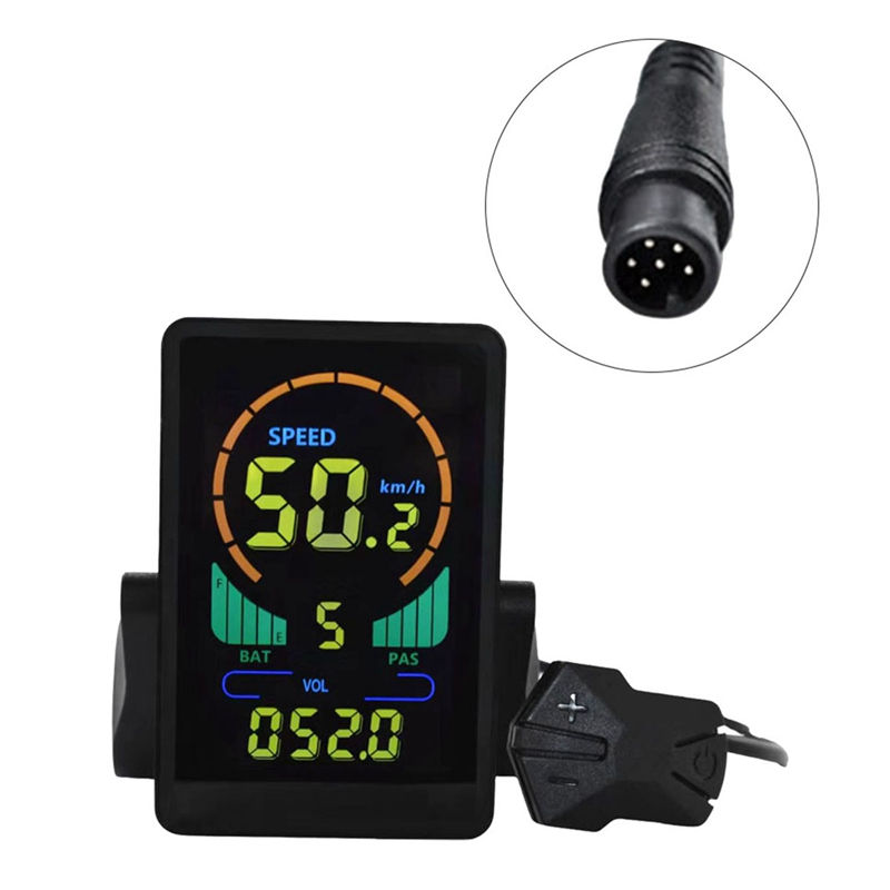 Thumbnail: M7C Electric Bike LCD Display Color Meter 24V-60V E Scooter LCD Panel With USB U