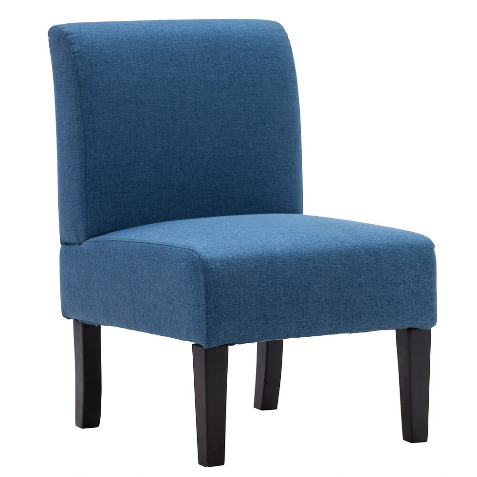 Thumbnail: Armrest Fabric Single Leisure Chair Blue [68x50x80cm] Suitable for your Living 
