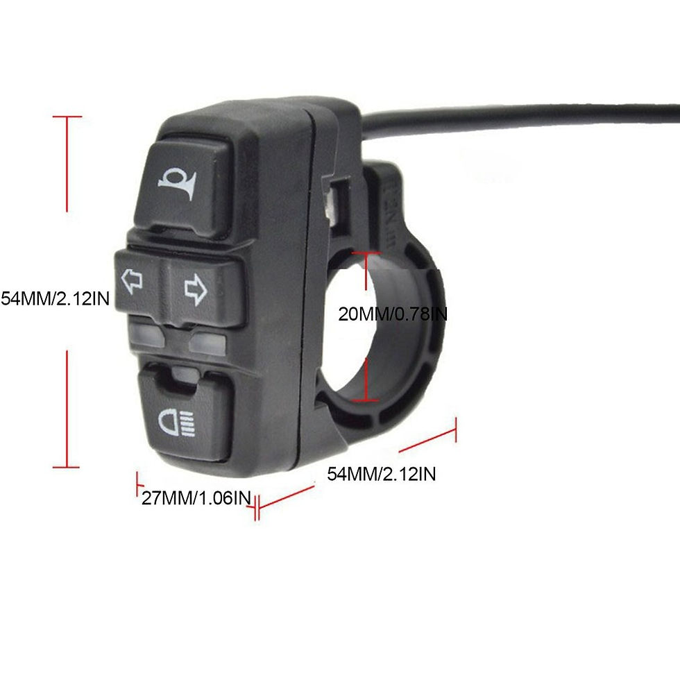 Thumbnail: Electric Bike Scooter Light Switch DK226 Ebike Lamp and Horn Switch DK336 