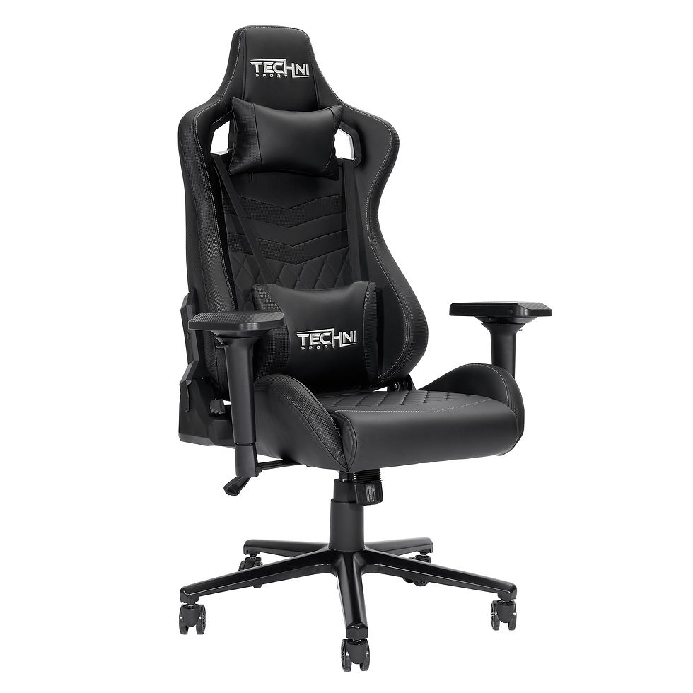 Thumbnail: Techni Sport TS-83 Ergonomic High Back Racer Style PC Gaming Chair, Black
