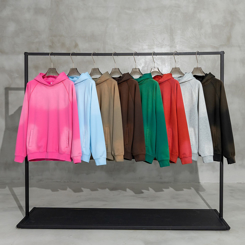 Thumbnail: Oistar's Ombre Washed Effect Colored Hoodie