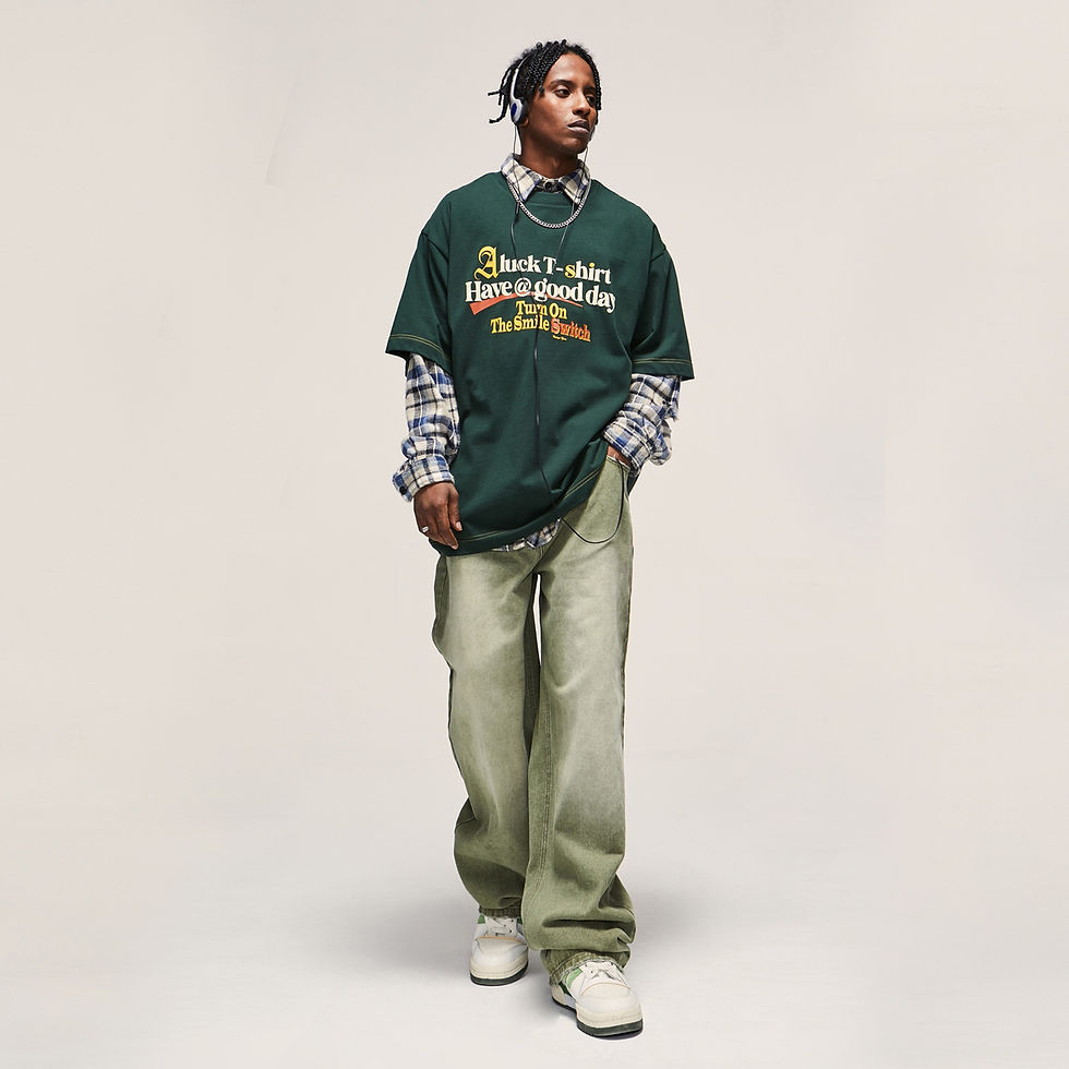 Thumbnail: Oistar's_ Frayed_Washed Wide-Legged Denim Jeans