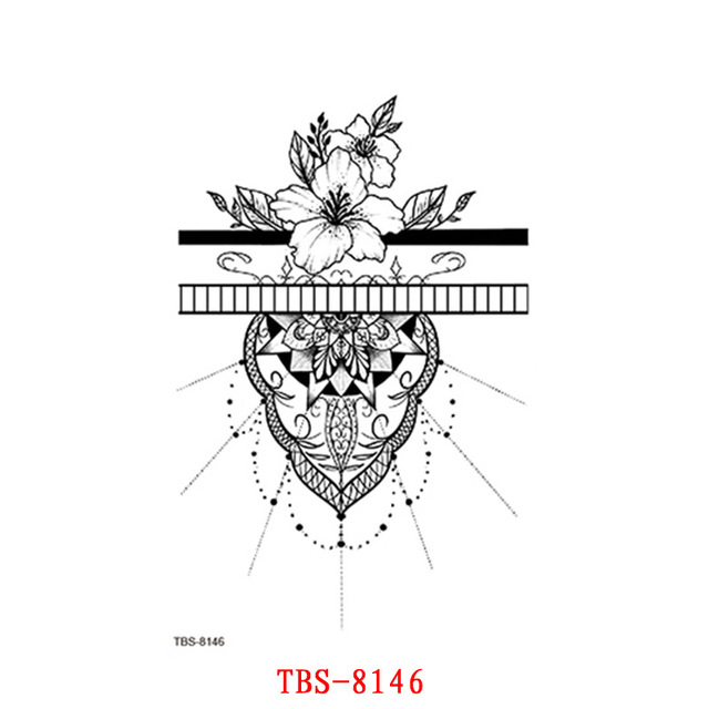 Thumbnail: Rose flower imitation tattoo