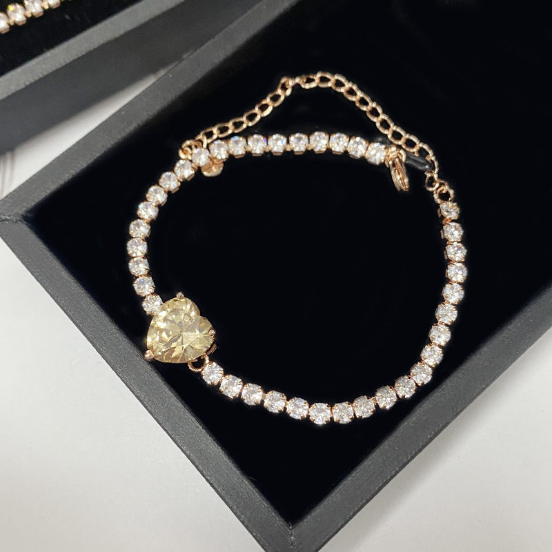 Miniatura: MDL Moissanite StyleLolita Aquamarine Necklace Burst Flash Set 18K Plated Candy 
