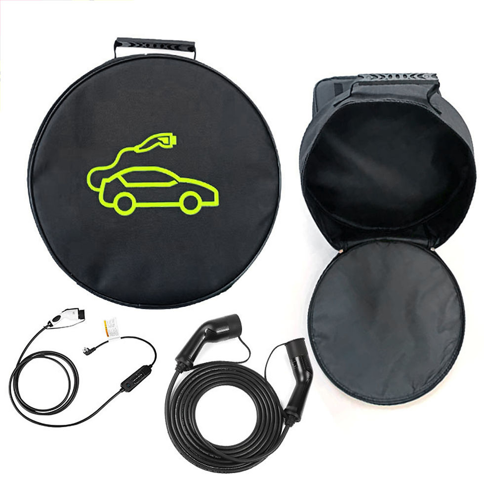 Thumbnail: EV Car Charging Cables Storage Bag Jumper Cables Charger Plugs Sockets Charging 