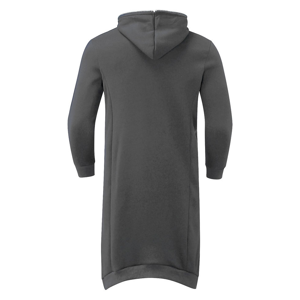 Thumbnail: Men's Zipper Long Hooded Winter Warm Male Hip Hop Jacket Plus Size 5xl