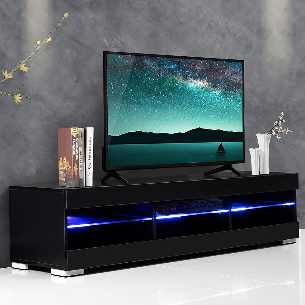 Thumbnail: 57'' TV Cabinet Modern LED TV Stands Living Room Furniture Detachable TV Unit