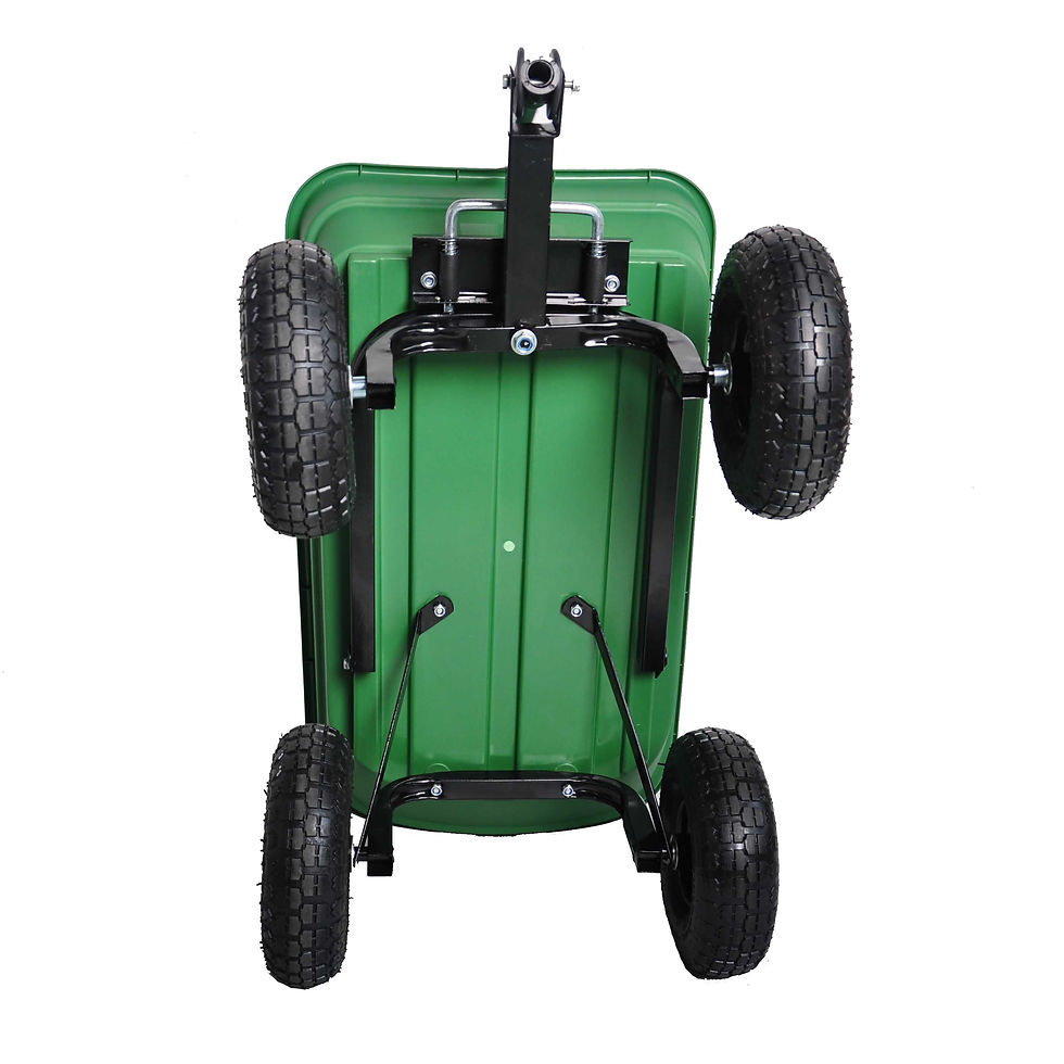 Miniatura: folding wagon  Poly Garden Dump Cart with Steel Frame and 10-inPneumatic Tires, 