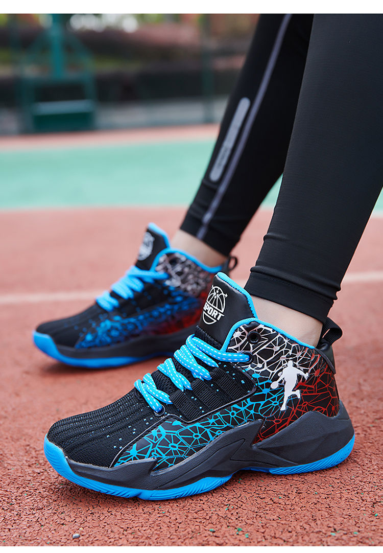Miniatura: 2025 Kids Sneakers Boys Basketball Shoes Children's Casual Shoes Outdoor Trainin