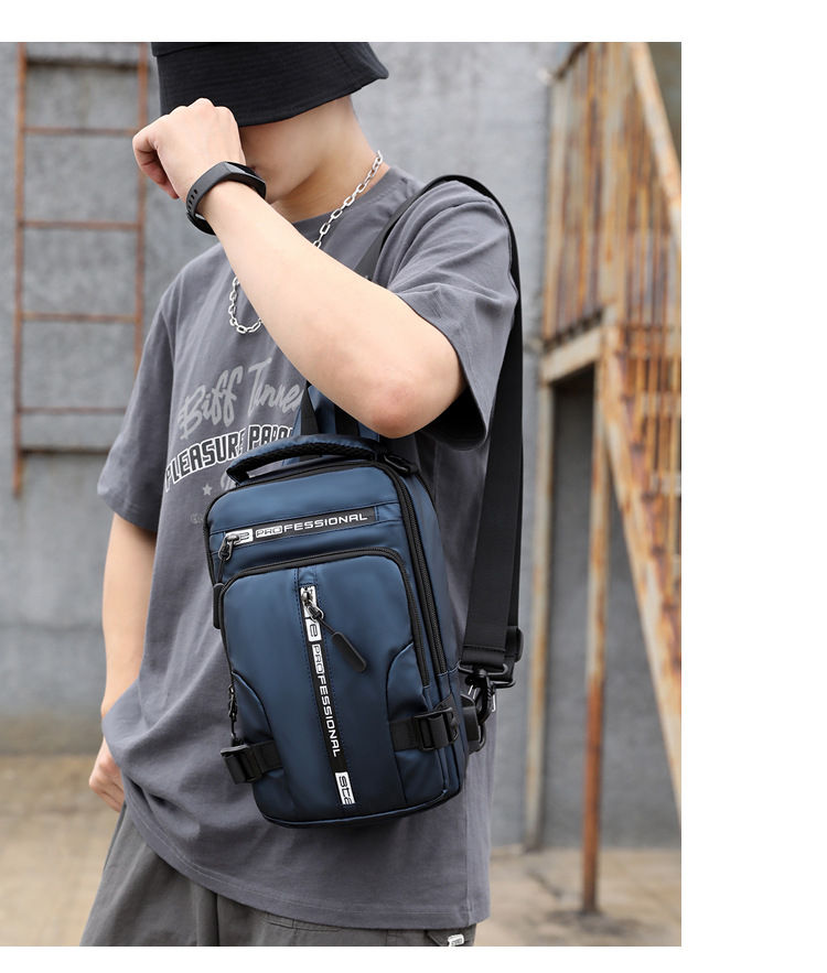 Thumbnail: Fashion Multifunction Men's Shoulder Bag Outdoor Sling Crossbody Bags For Male T
