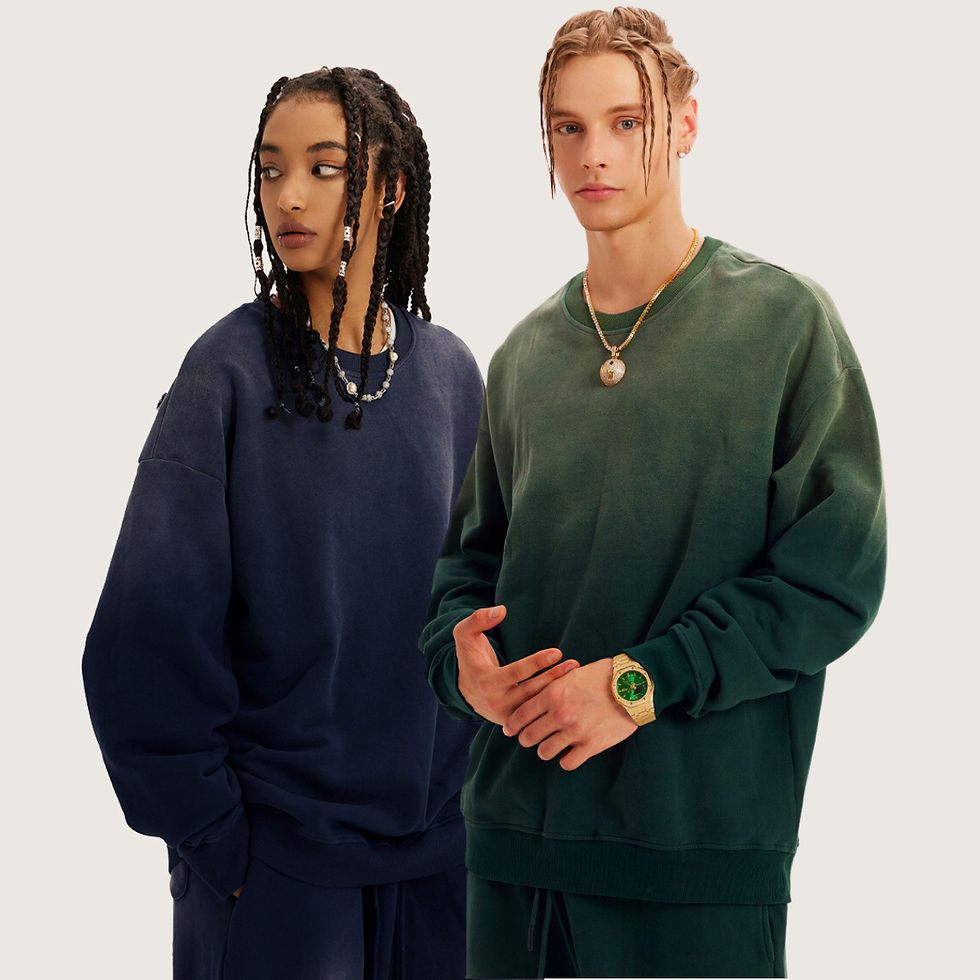 Thumbnail: Oistar's Ombre Washed Effect Sweatshirt