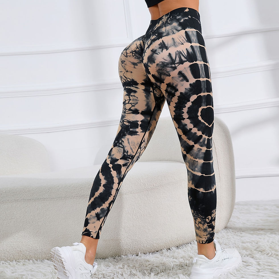 Thumbnail: Tie Dye Printed Yoga pants