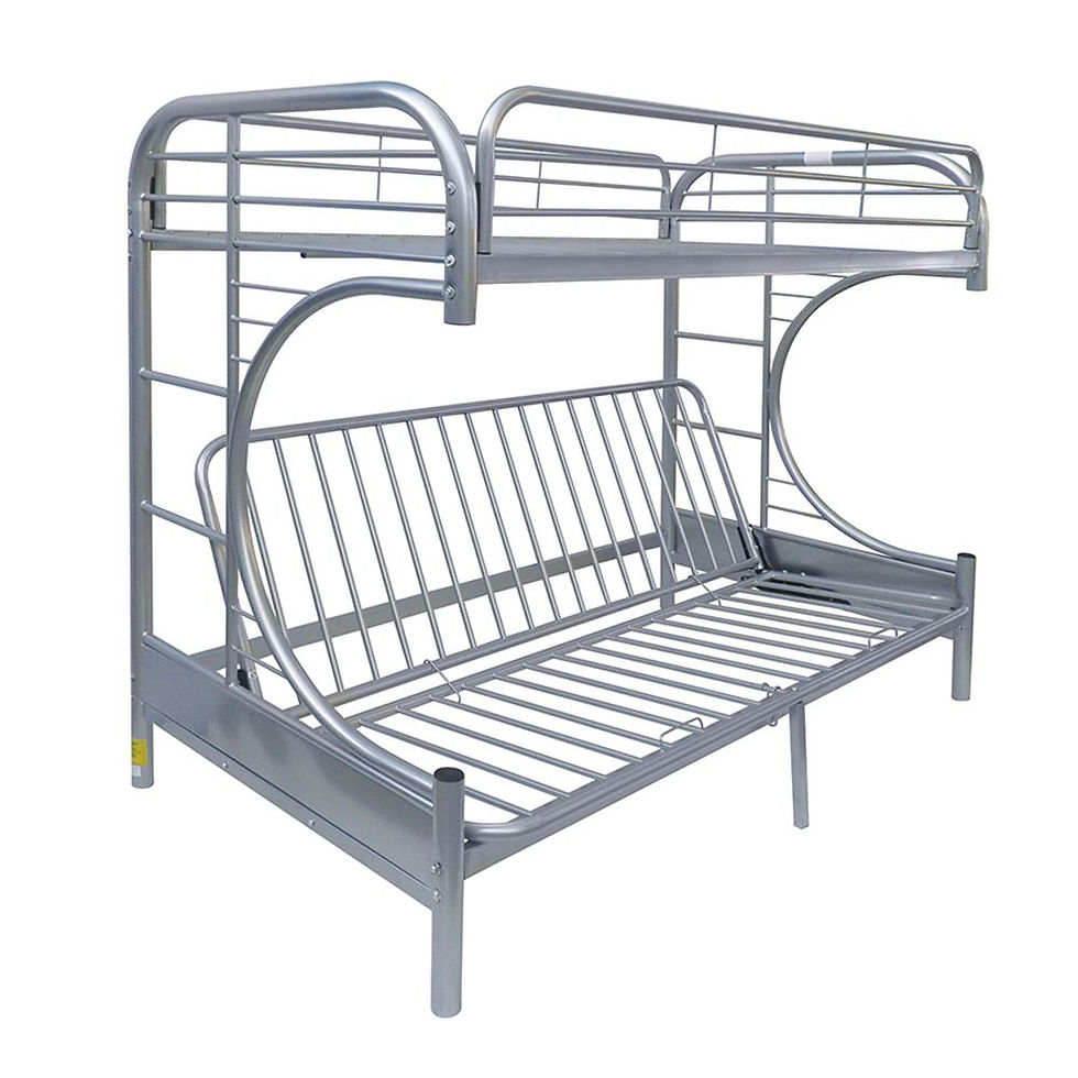 Thumbnail:  Eclipse Bunk Bed (Twin/Full/Futon) in Silver 02091SI