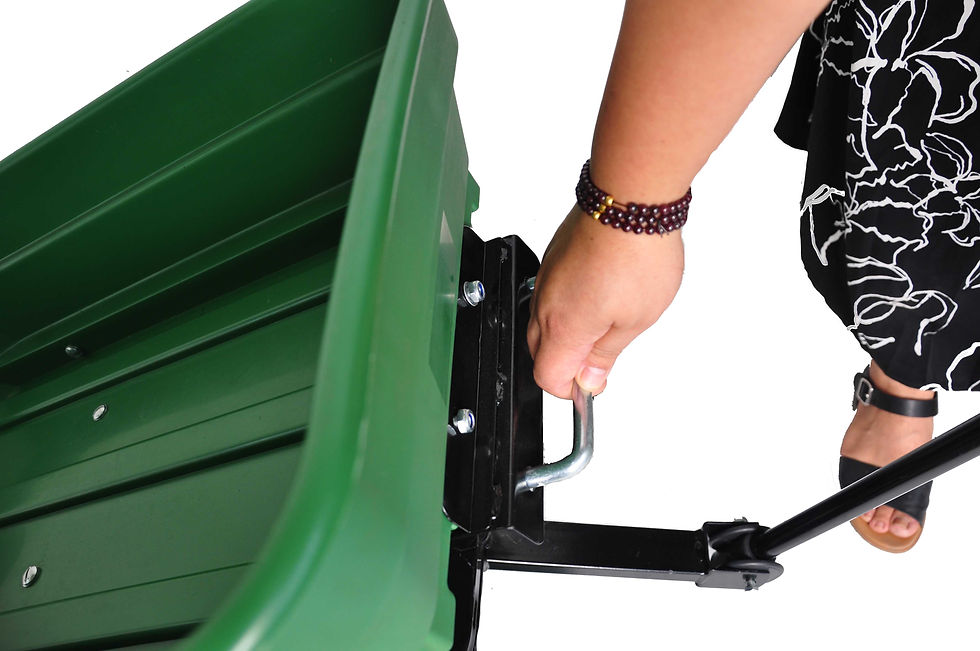 Thumbnail: folding wagon  Poly Garden Dump Cart with Steel Frame and 10-inPneumatic Tires, 